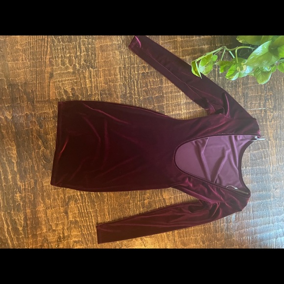 Velvet Long Sleeve Dress - Picture 8 of 12